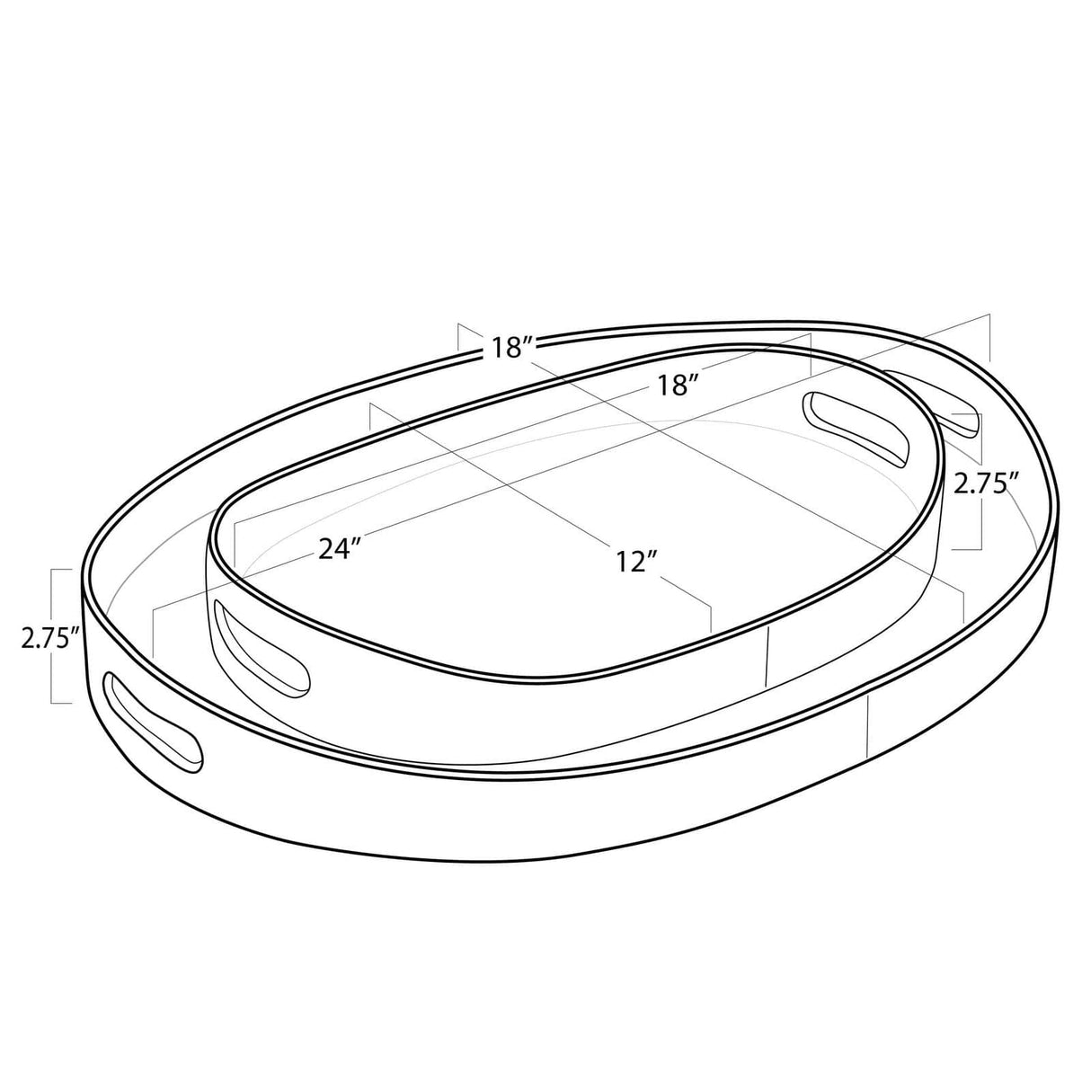 Regina Andrew Andres Hair on Hide Tray Set Pillow & Decor regina-andrew-20-1463GRY 844717033650