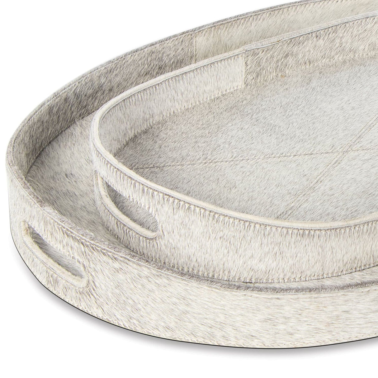 Regina Andrew Andres Hair on Hide Tray Set Pillow & Decor regina-andrew-20-1463GRY 844717033650