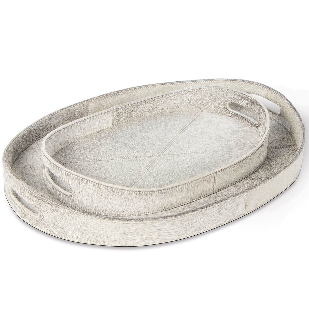 Regina Andrew Andres Hair on Hide Tray Set Pillow & Decor regina-andrew-20-1463GRY 844717033650