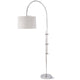 Regina Andrew Arc Floor Lamp with Fabric Shade - Natural Brass Lighting