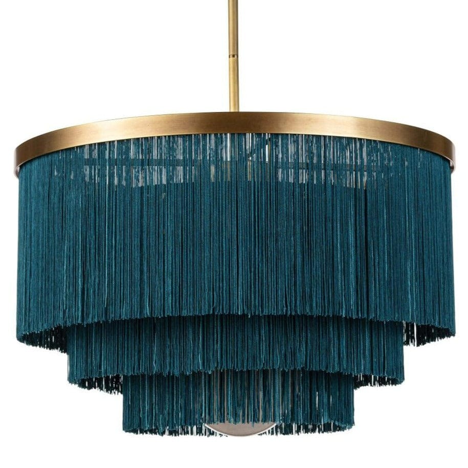 Regina Andrew Cabaret Fringe Chandelier Lighting regina-andrew-16-1257BLU 844717094842