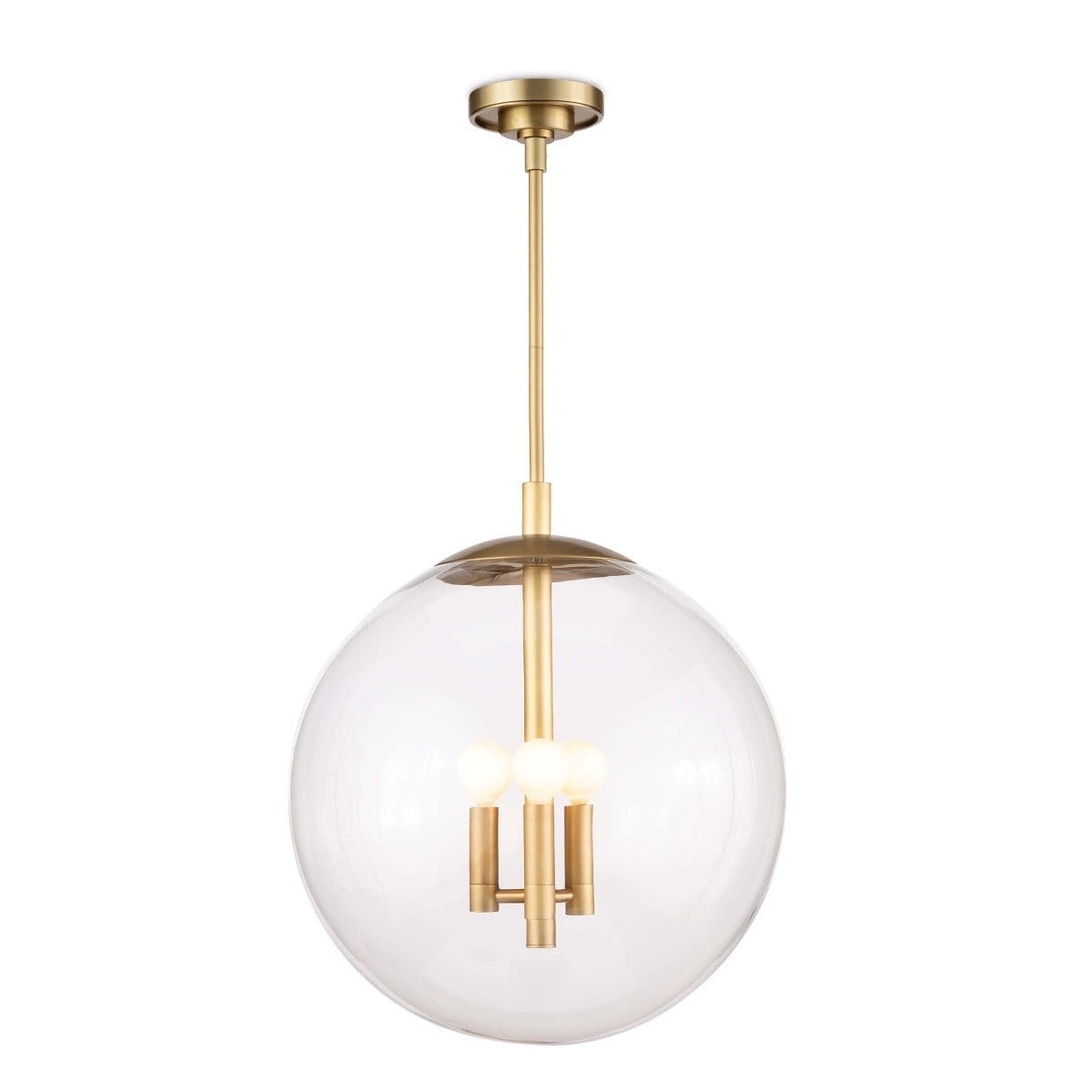 Regina Andrew Cafe Pendant - Natural Brass Lighting