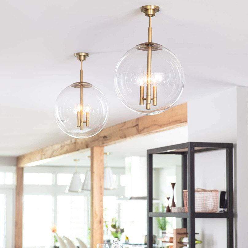 Regina Andrew Cafe Pendant - Natural Brass Lighting