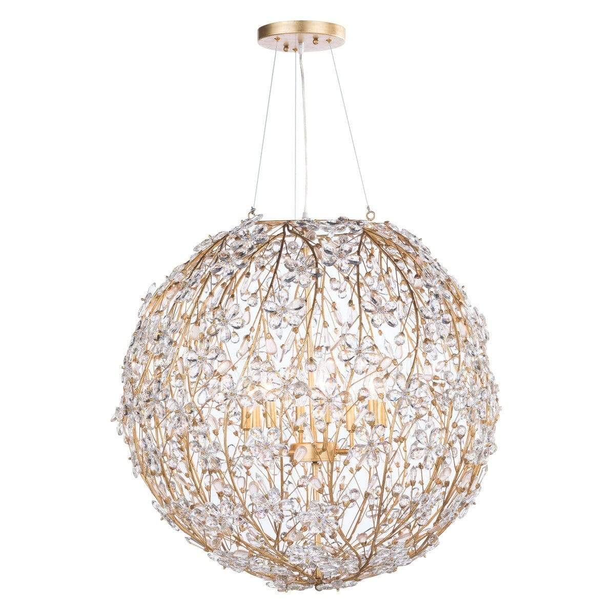 Regina Andrew Cheshire Chandelier - Gold Leaf Lighting