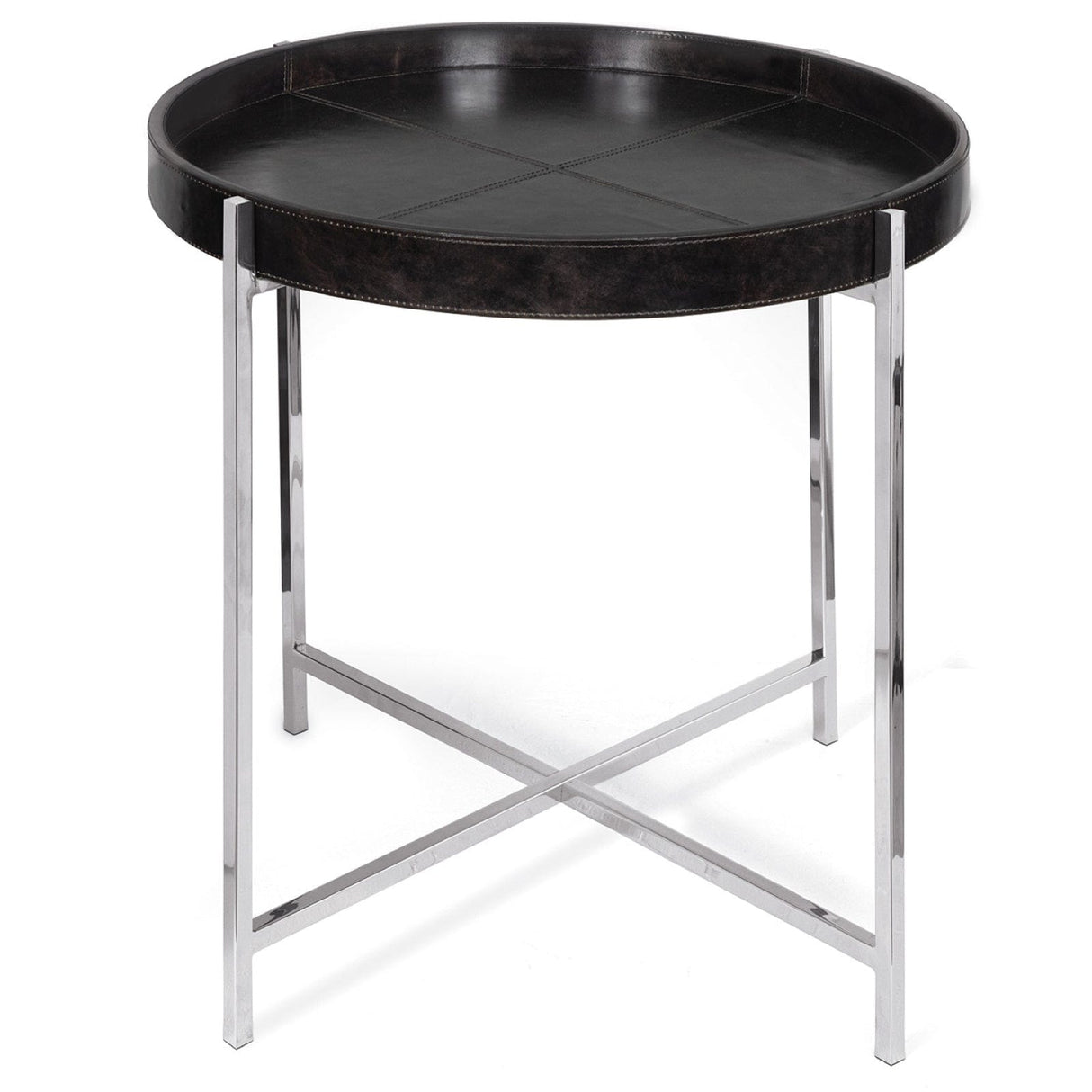 Regina Andrew Derby Leather Tray Table Pillow & Decor regina-andrew-20-1507BLK