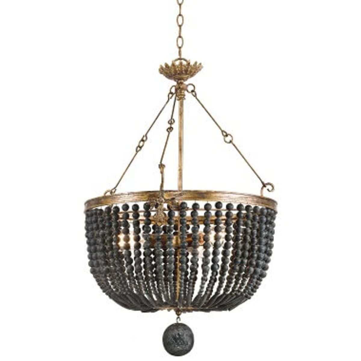 Regina Andrew Fabian Wood Bead Chandelier Lighting regina-andrew-16-1082 844717025174