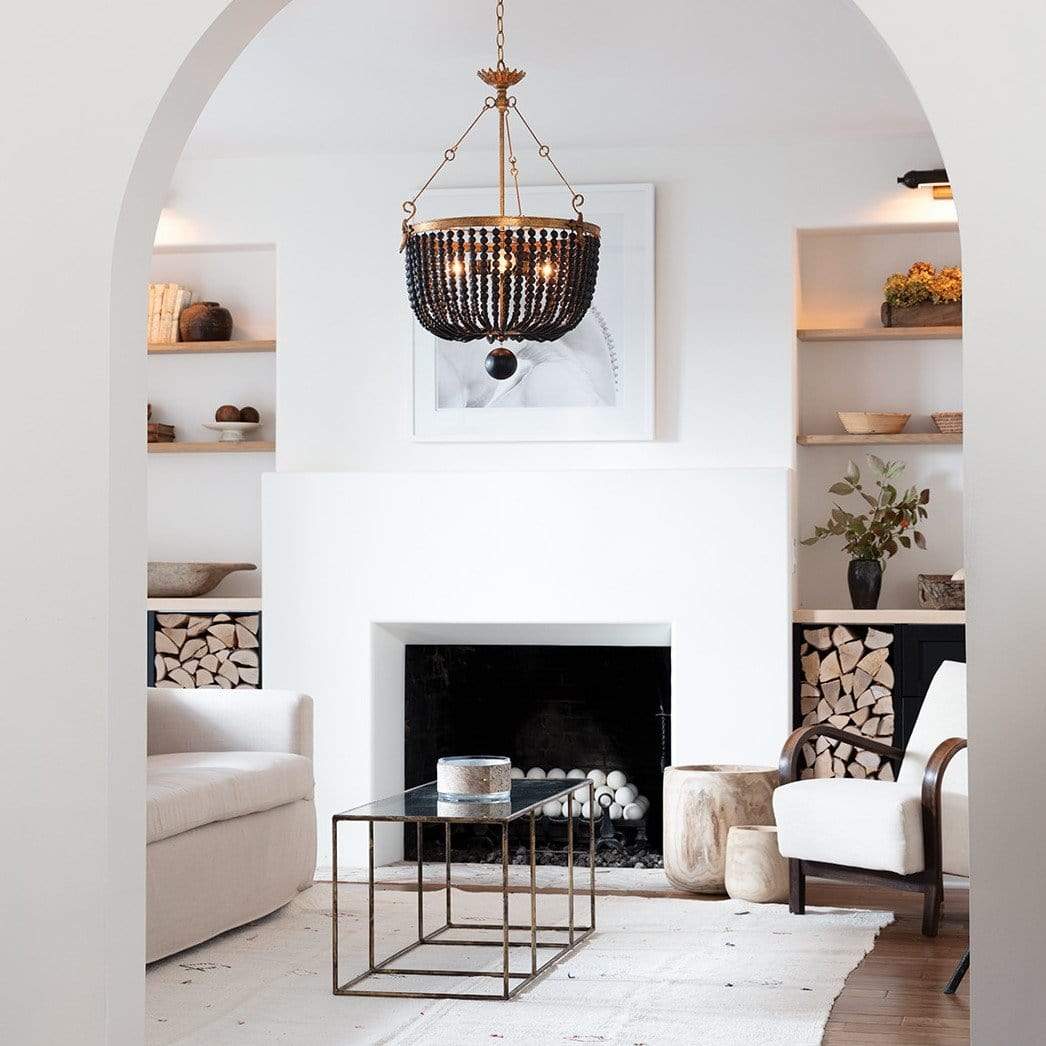 Regina Andrew Fabian Wood Bead Chandelier Lighting regina-andrew-16-1082 844717025174