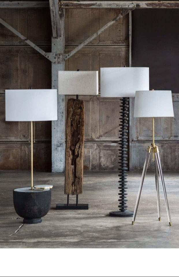 Regina Andrew Fishbone Floor Lamp - Ebony Lighting regina-andrew-14-1020 00844717027666