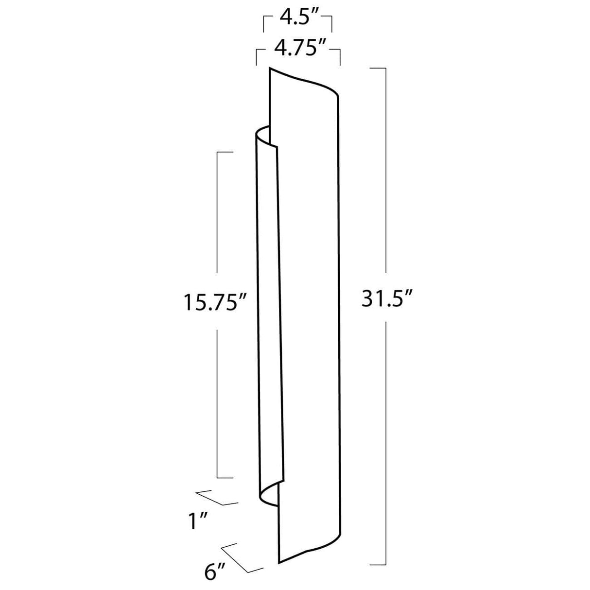 Regina Andrew Flute Sconce Lighting