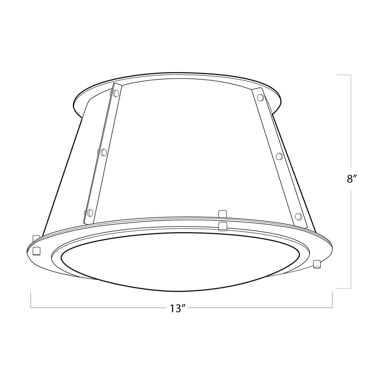 Regina Andrew French Maid Flush Mount Lighting regina-andrew-16-1379WT