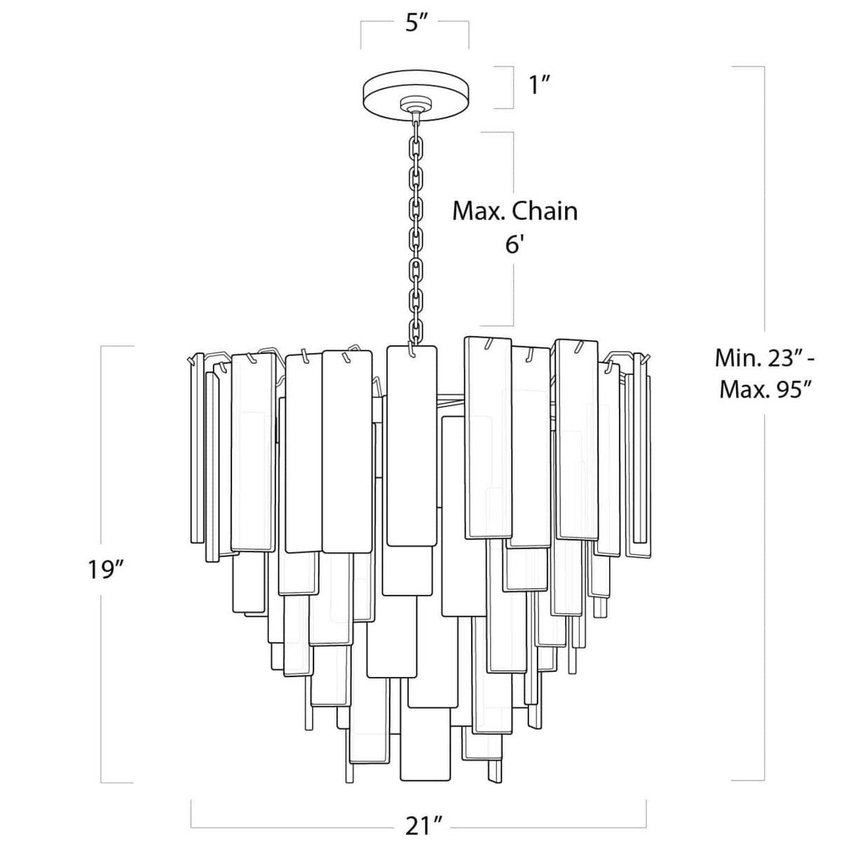 Regina Andrew Glacier Chandelier Lighting