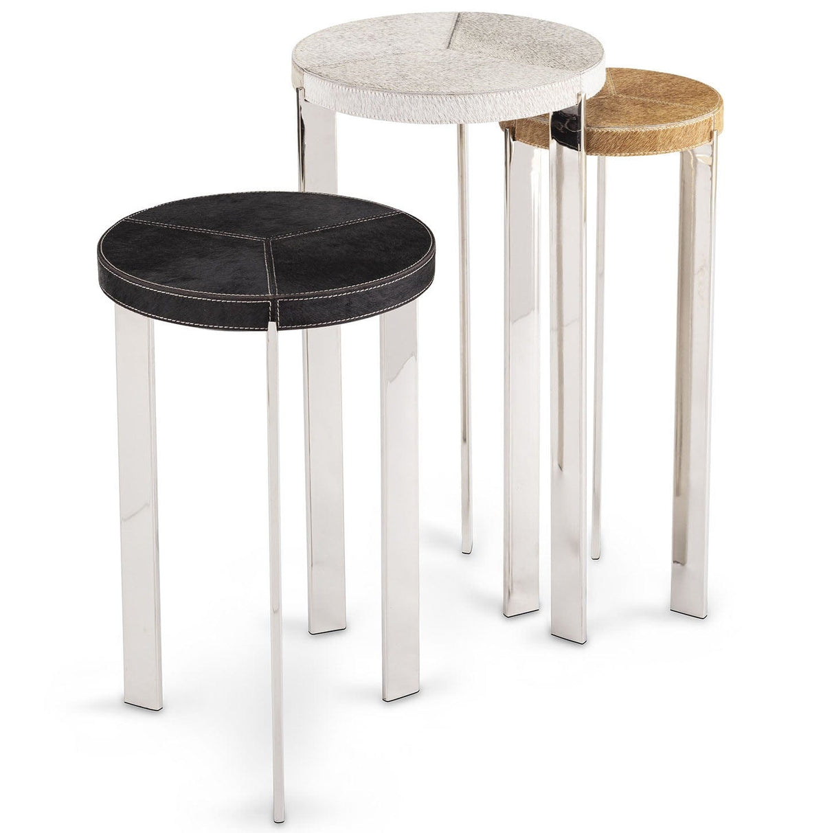 Regina Andrew Hair on Hide Mixer Table Set Furniture regina-andrew-30-1159PN 844717034329