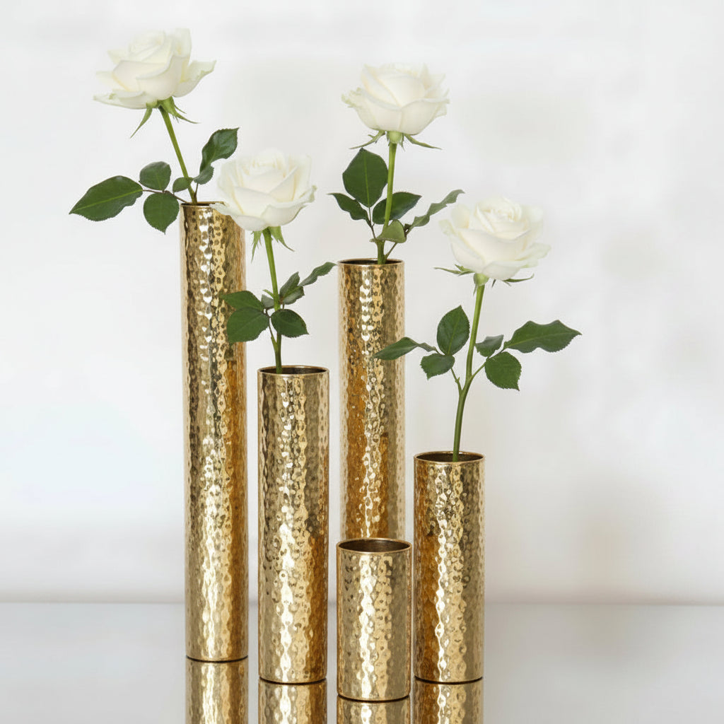 Regina Andrew Hammered Bud Vase Set Decor regina-andrew-20-1164PB 844717018015