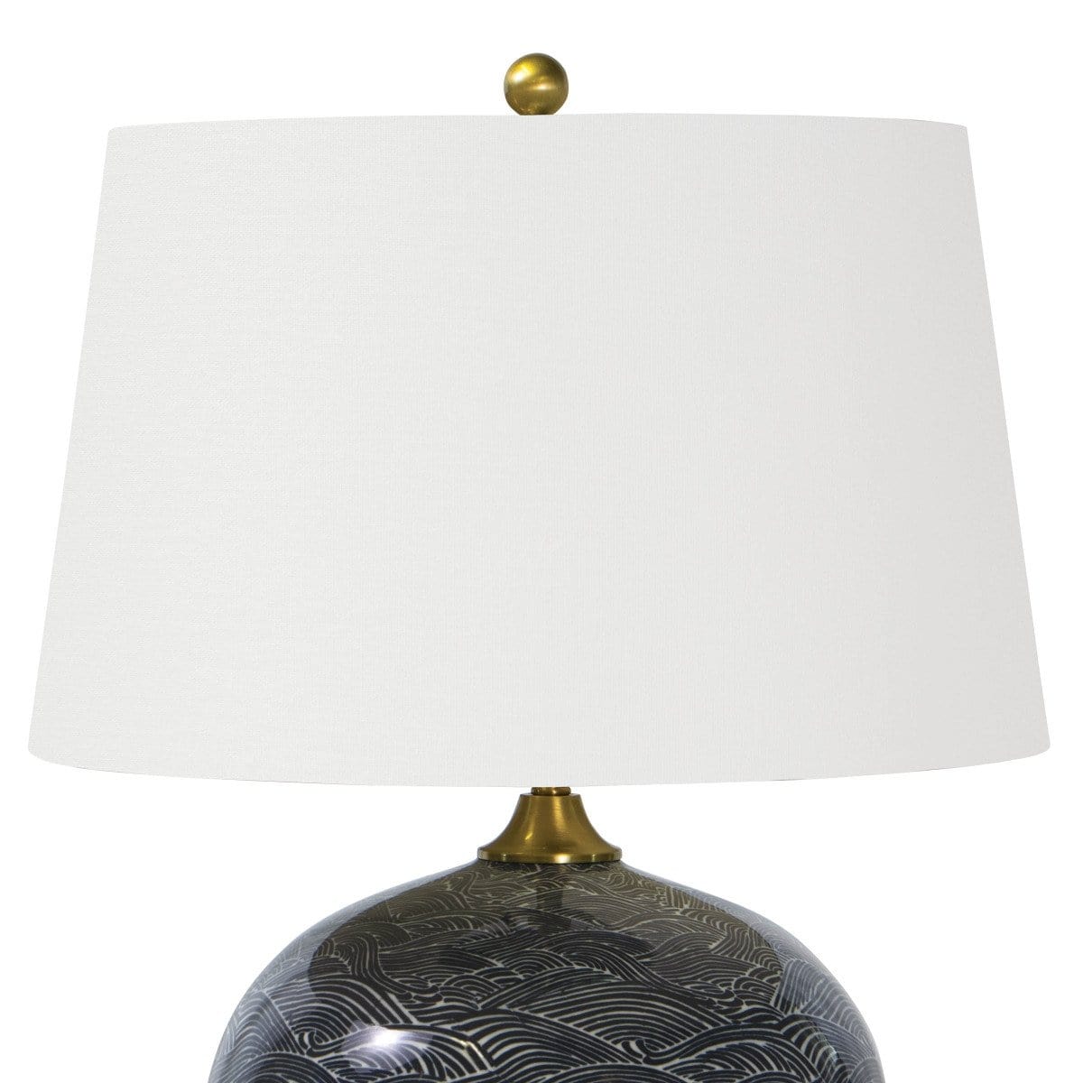 Regina Andrew Harbor Ceramic Table Lamp - Black Lighting regina-andrew-13-1289BLK 00844717093982