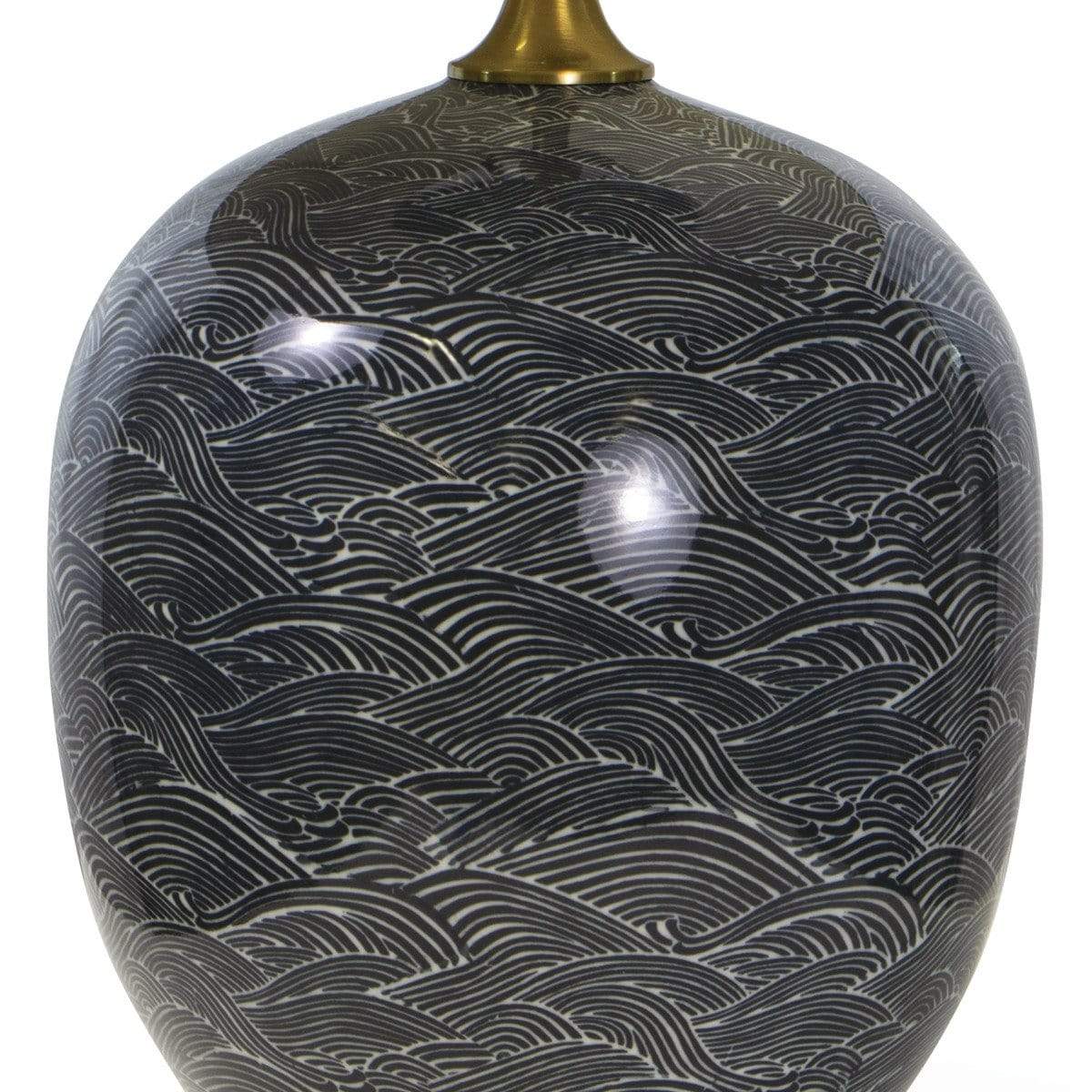 Regina Andrew Harbor Ceramic Table Lamp - Black Lighting regina-andrew-13-1289BLK 00844717093982