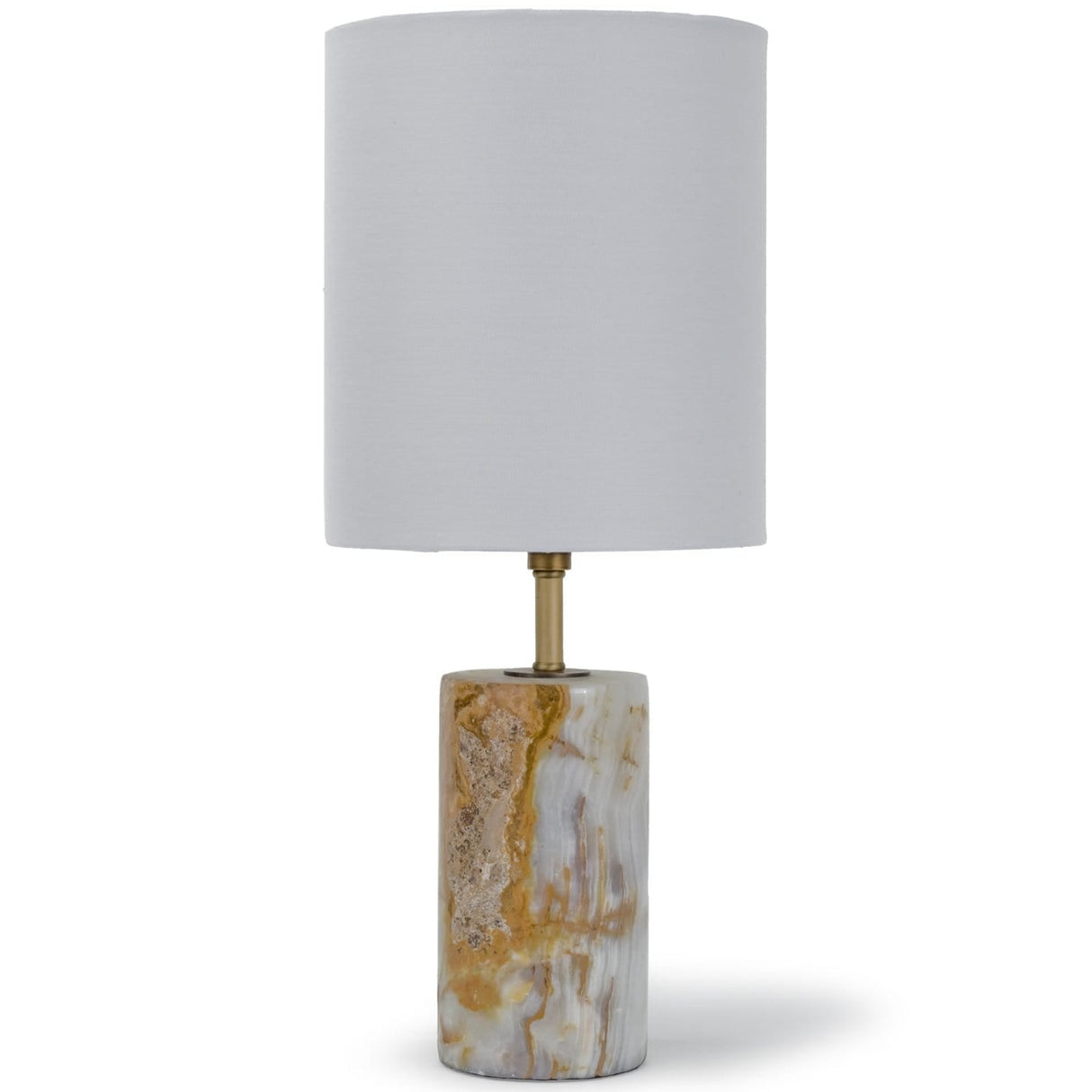 Regina Andrew Jade and Brass Mini Cylinder Lamp Lighting regina-andrew-13-1138 844717025143