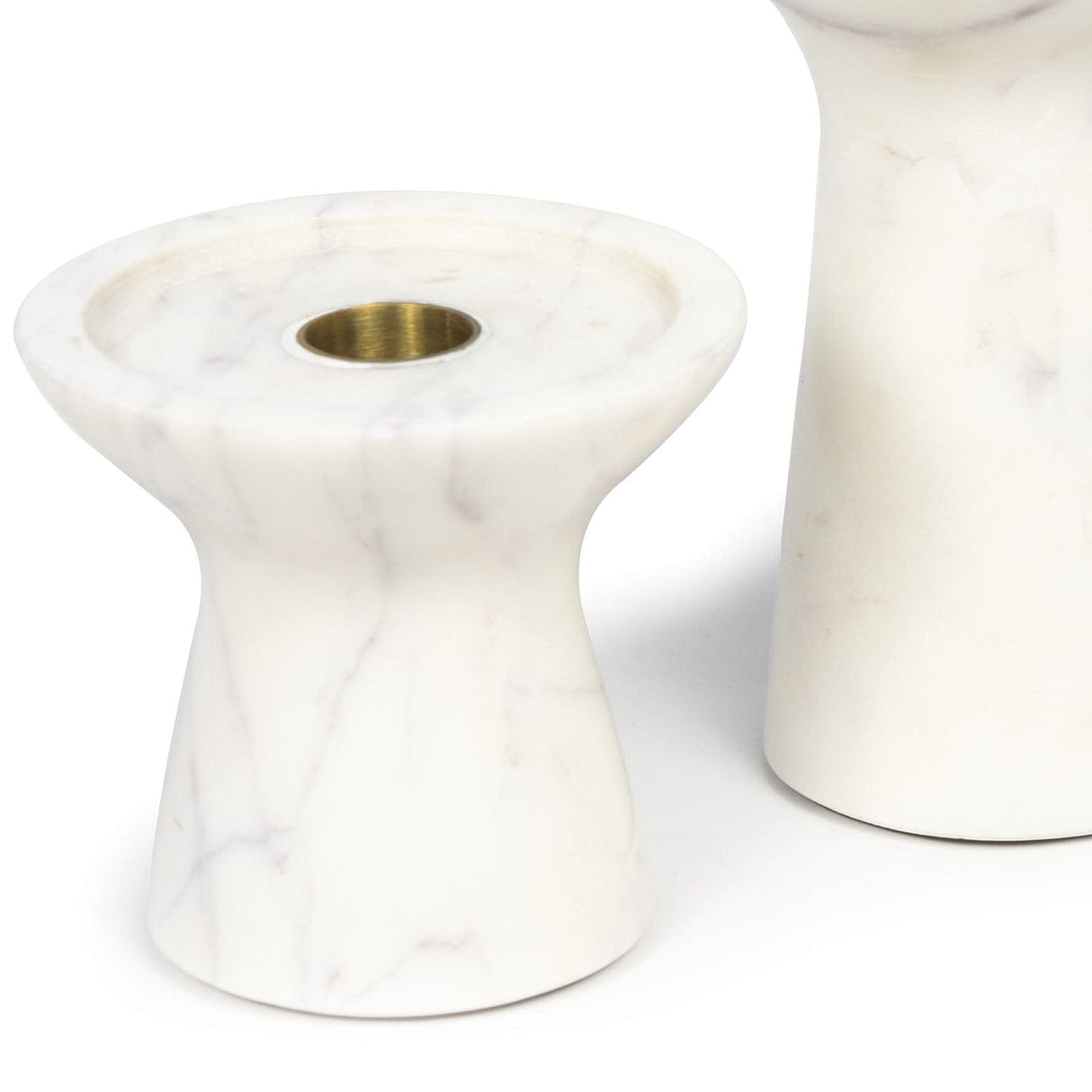 Regina Andrew Klein Marble Candle Holder Set Pillow & Decor regina-andrew-20-1455WT 844717033896