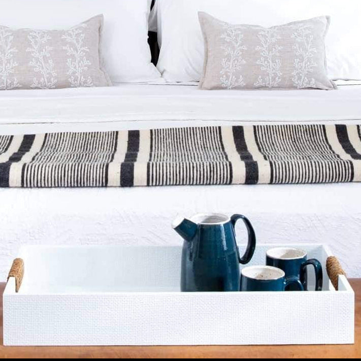 Regina Andrew Logia Rectangle Tray - White Decor regina-andrew-20-1331WT 844717095221