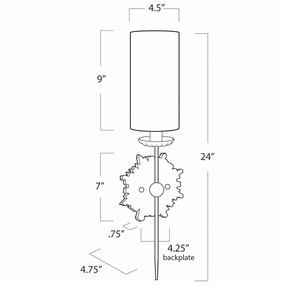 Regina Andrew Louis Single Sconce Lighting regina-andrew-15-1209