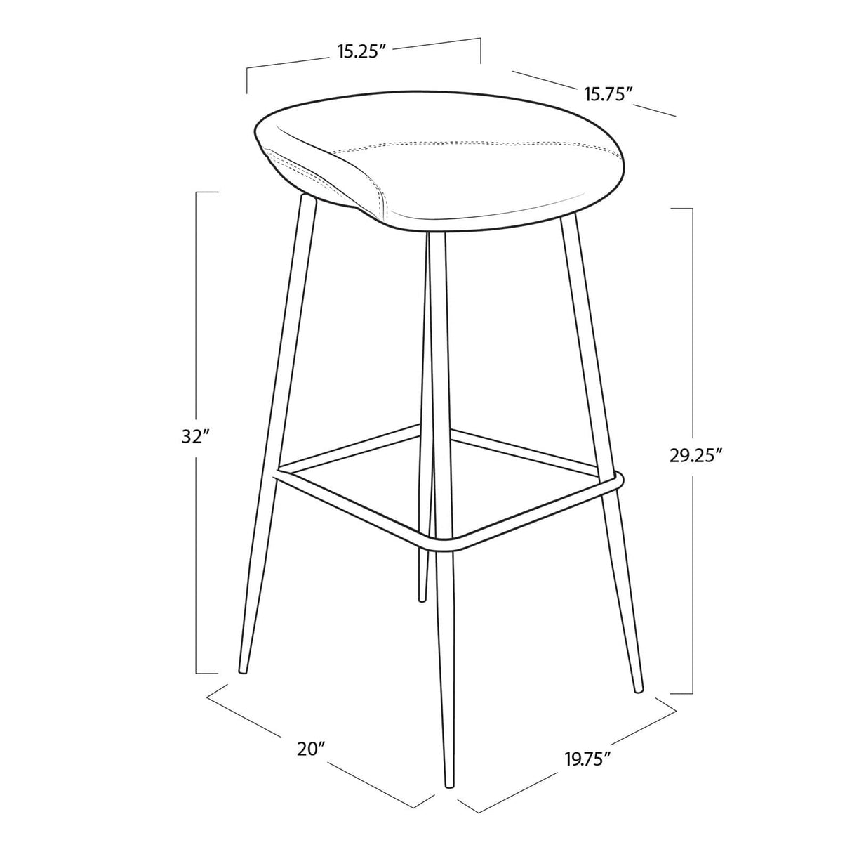 Regina Andrew Marc Bar & Counter Stool (Set of 2) Furniture