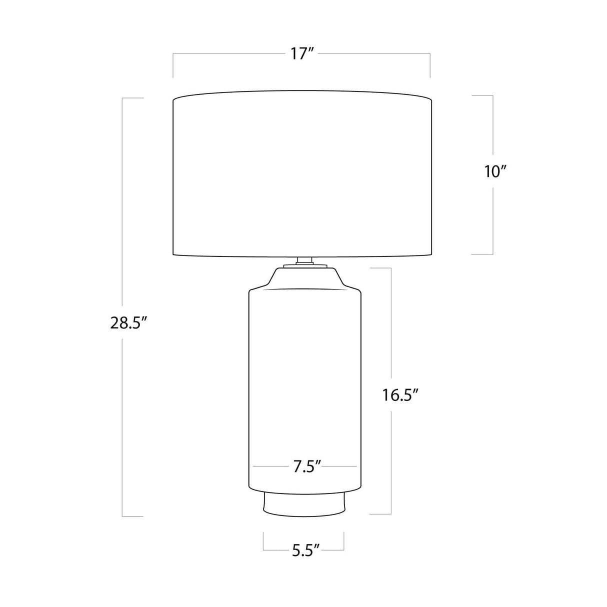 Regina Andrew Markus Ceramic Table Lamp Lighting regina-andrew-13-1375