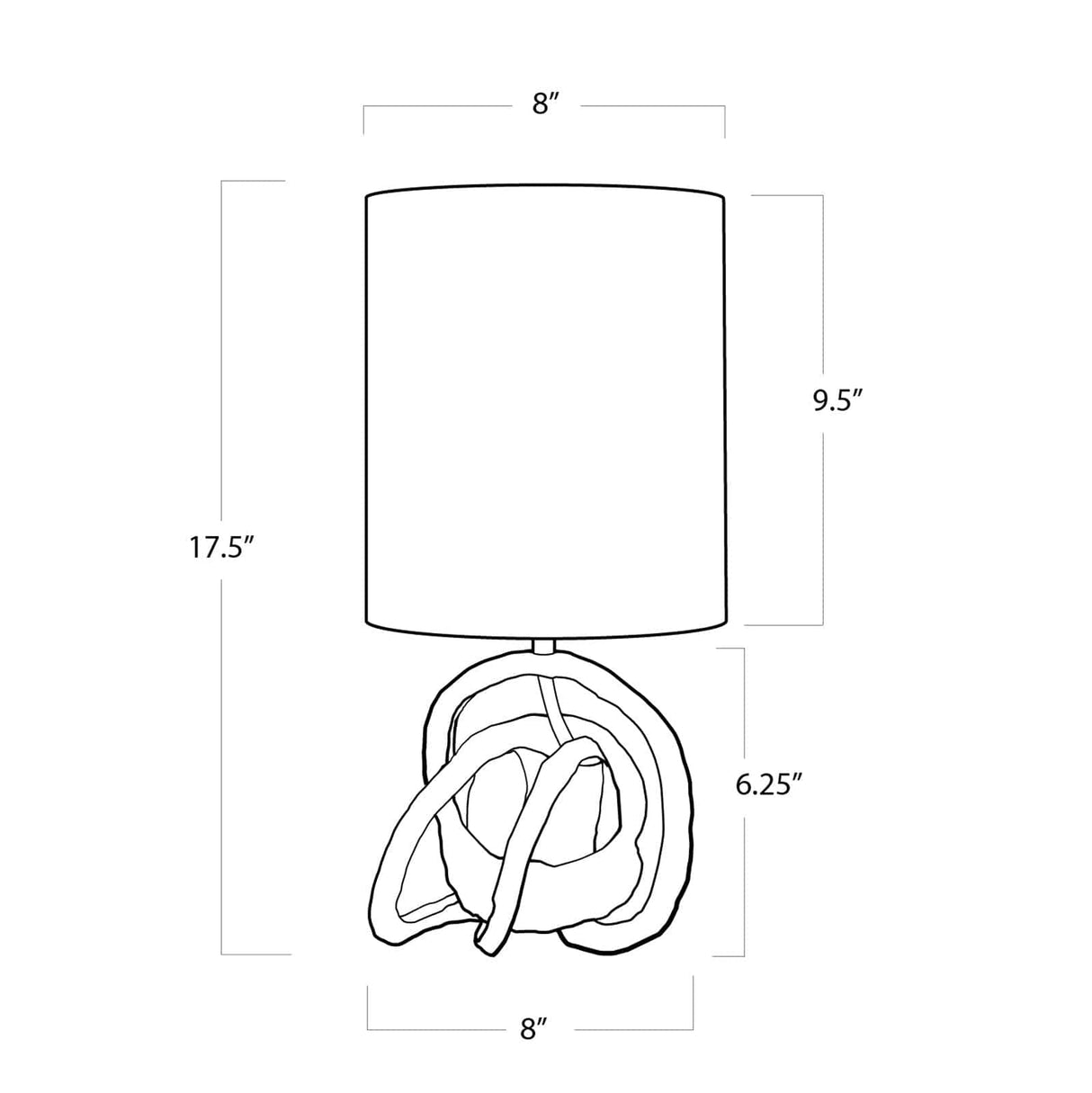 Regina Andrew Mini Knot Lamp - Gold Lighting regina-andrew-13-1134GLD 844717016417