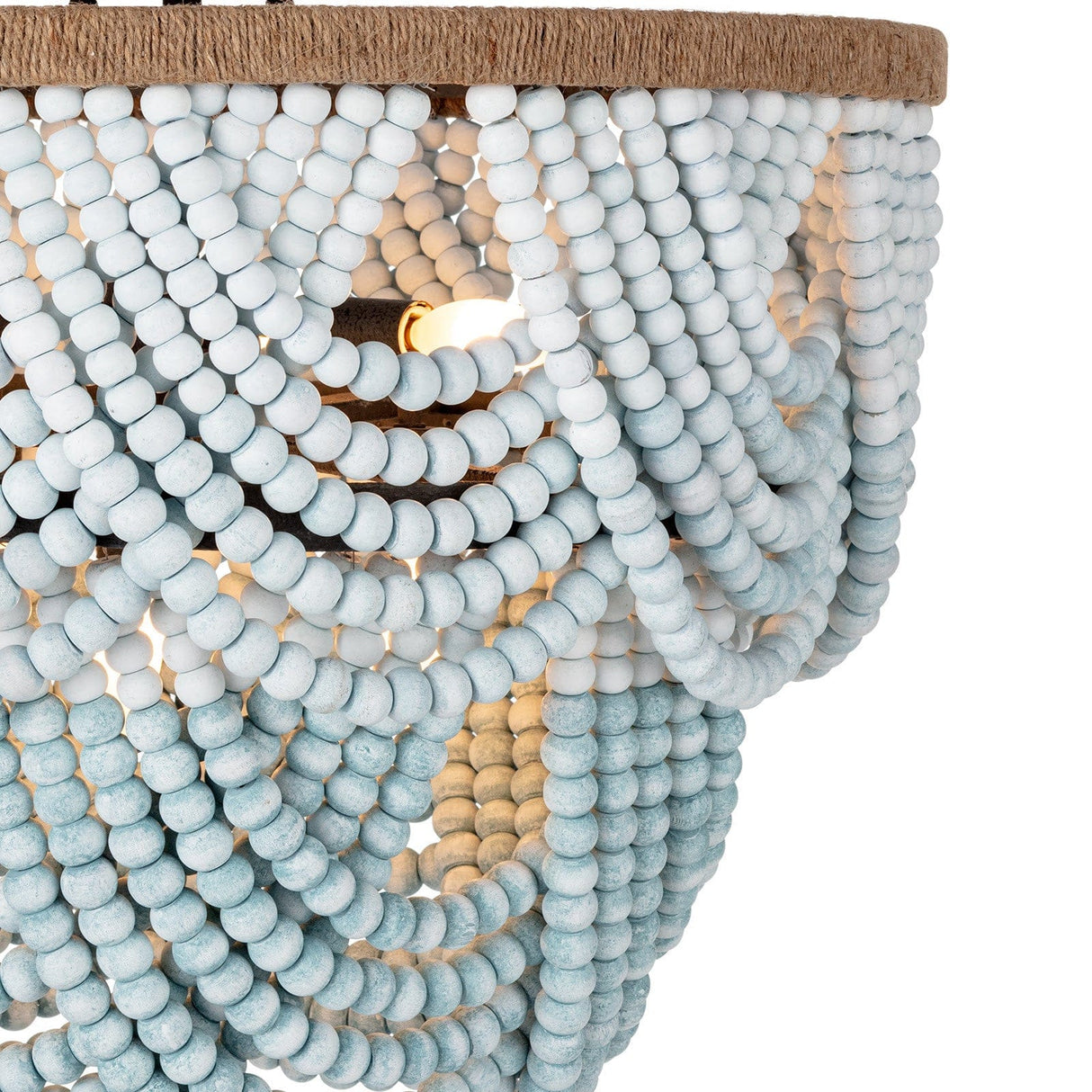 Regina Andrew Ombre Wood Bead Flush Mount Lighting