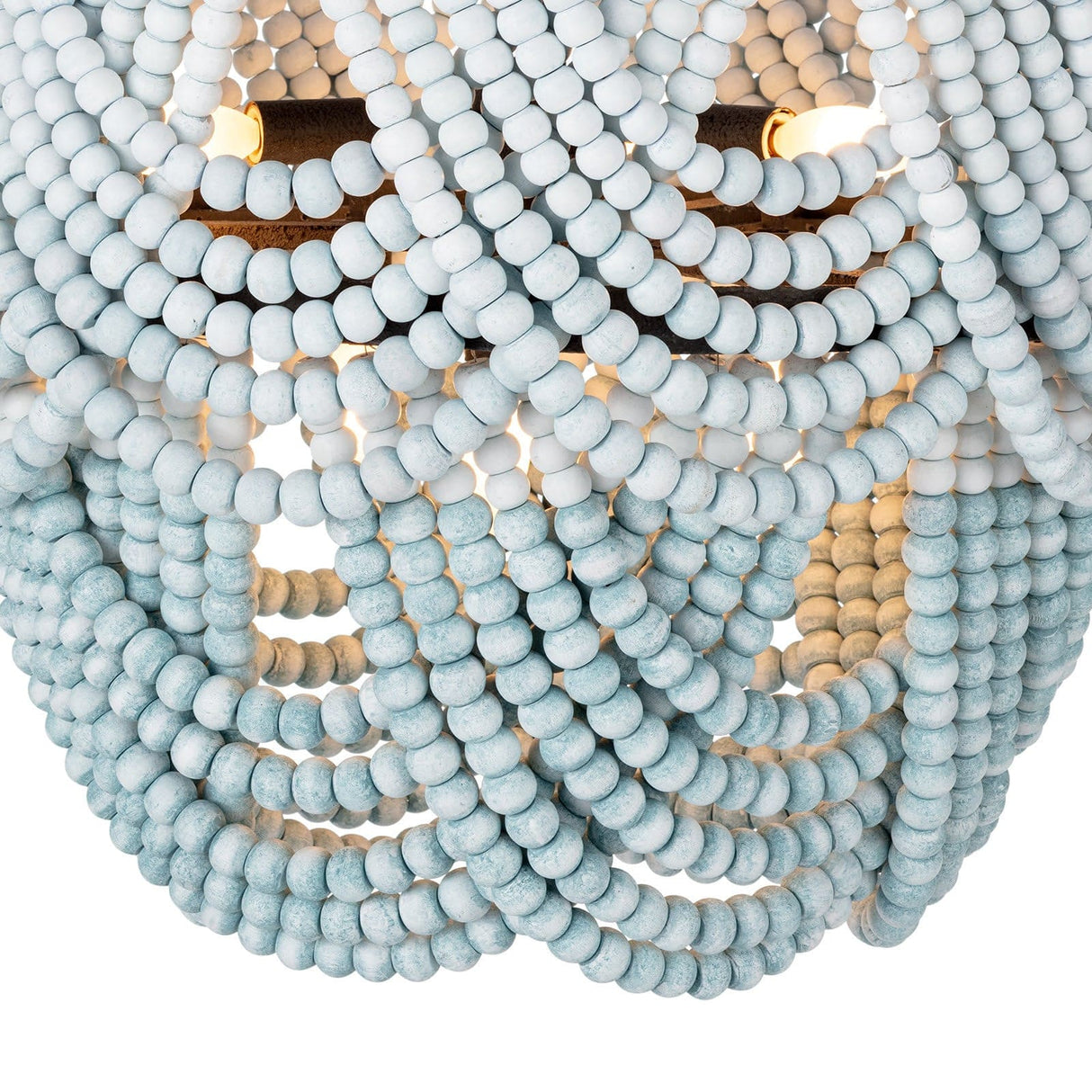 Regina Andrew Ombre Wood Bead Flush Mount Lighting