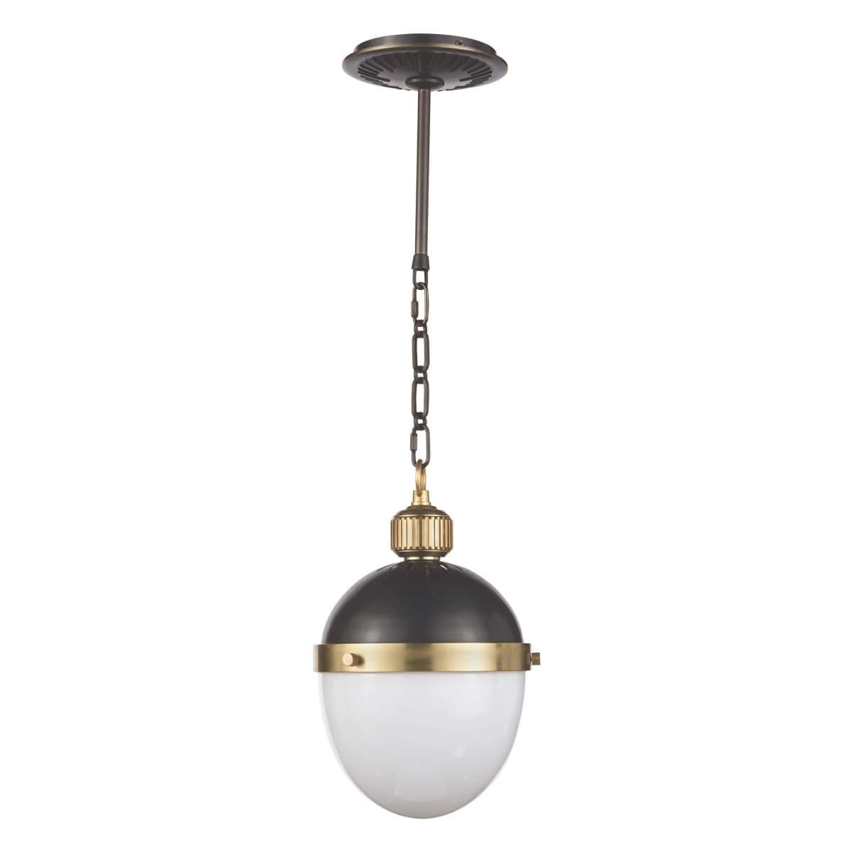 Regina Andrew Otis Pendant - Blackened Brass & Natural Brass Lighting