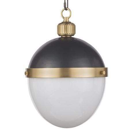 Regina Andrew Otis Pendant - Blackened Brass & Natural Brass Lighting