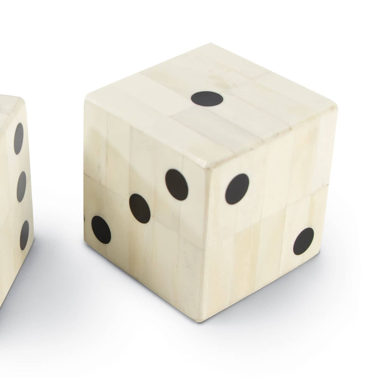 Regina Andrew Oversized Bone Gaming Dice Pair Pillow & Decor regina-andrew-20-1413 844717099991
