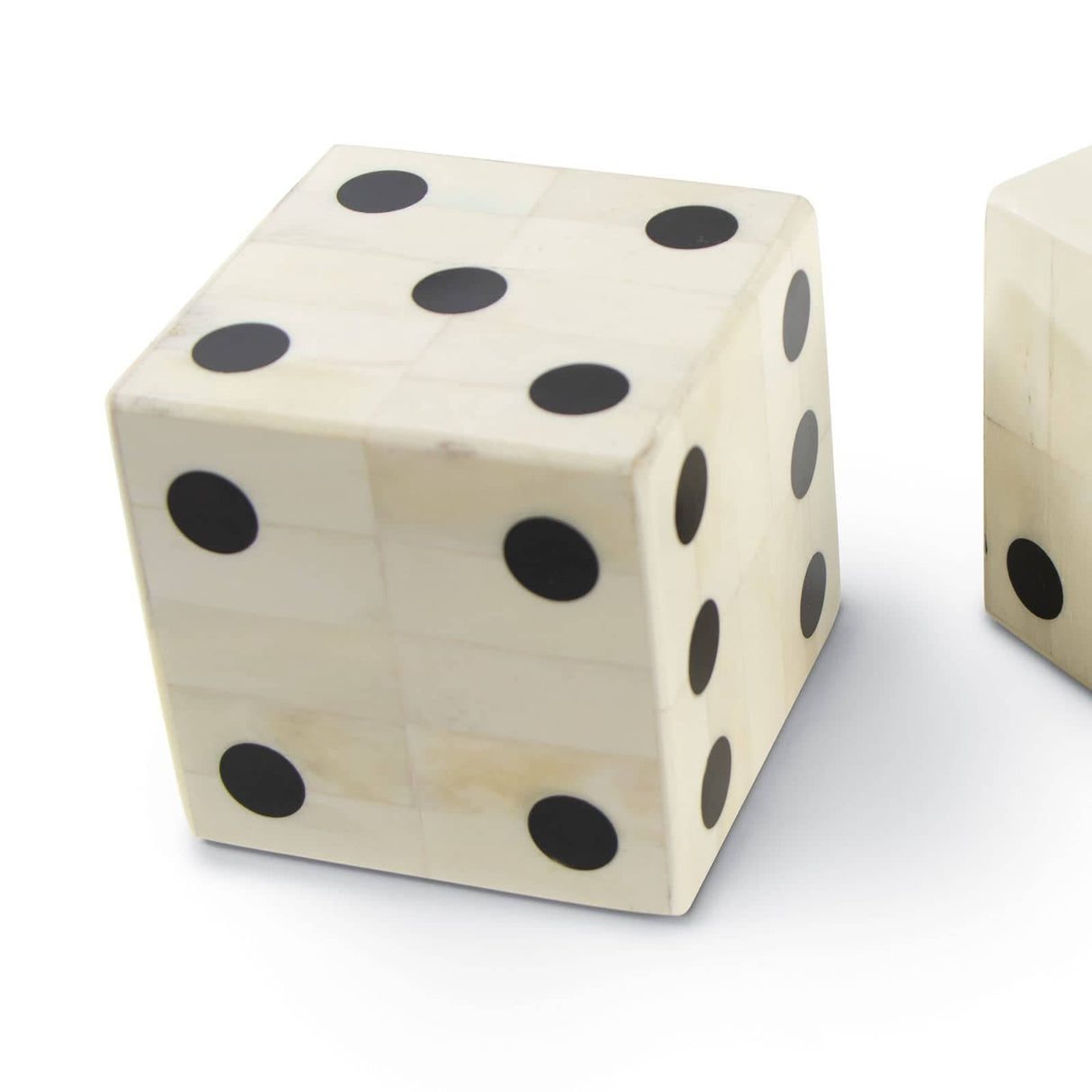 Regina Andrew Oversized Bone Gaming Dice Pair Pillow & Decor regina-andrew-20-1413 844717099991