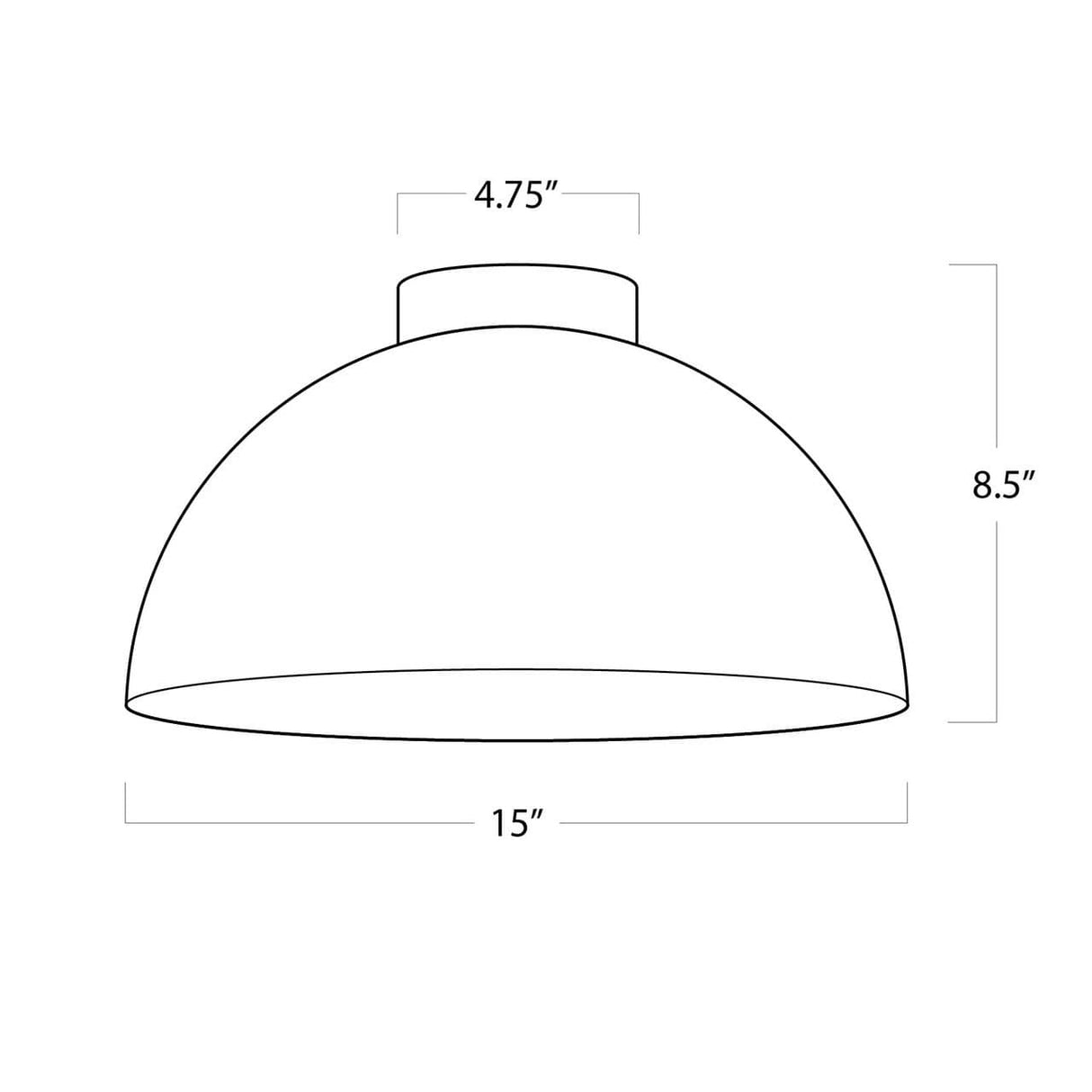 Regina Andrew Peridot Outdoor Flush Mount - Small Lighting