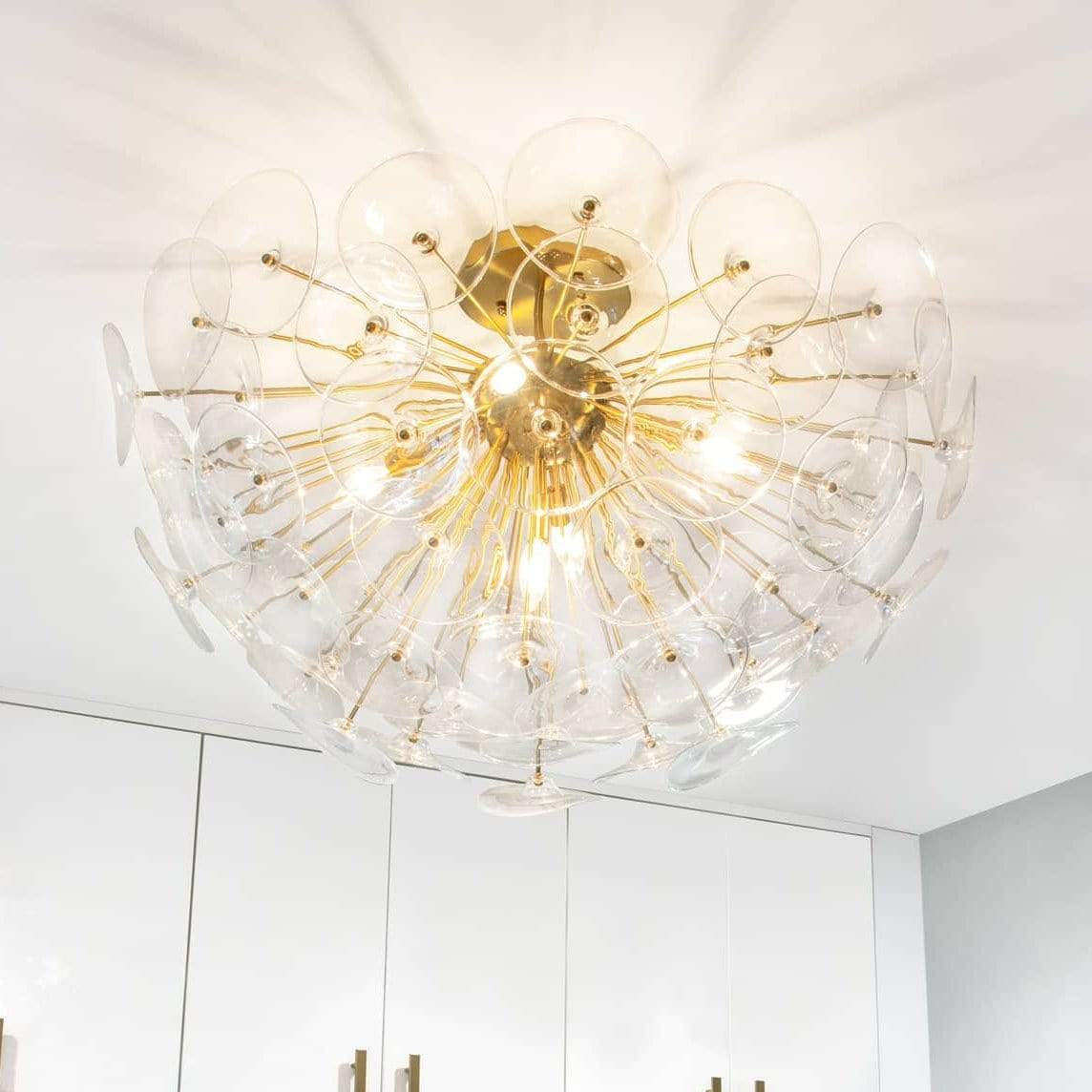 Regina Andrew Poppy Glass Semi Flush Mount Lighting