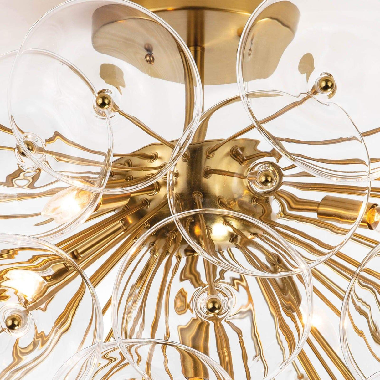 Regina Andrew Poppy Glass Semi Flush Mount Lighting