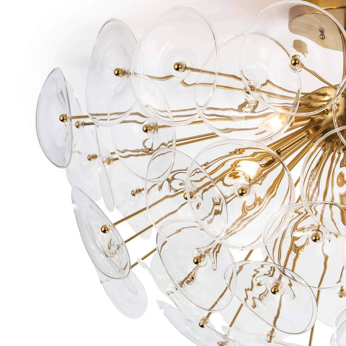 Regina Andrew Poppy Glass Semi Flush Mount Lighting