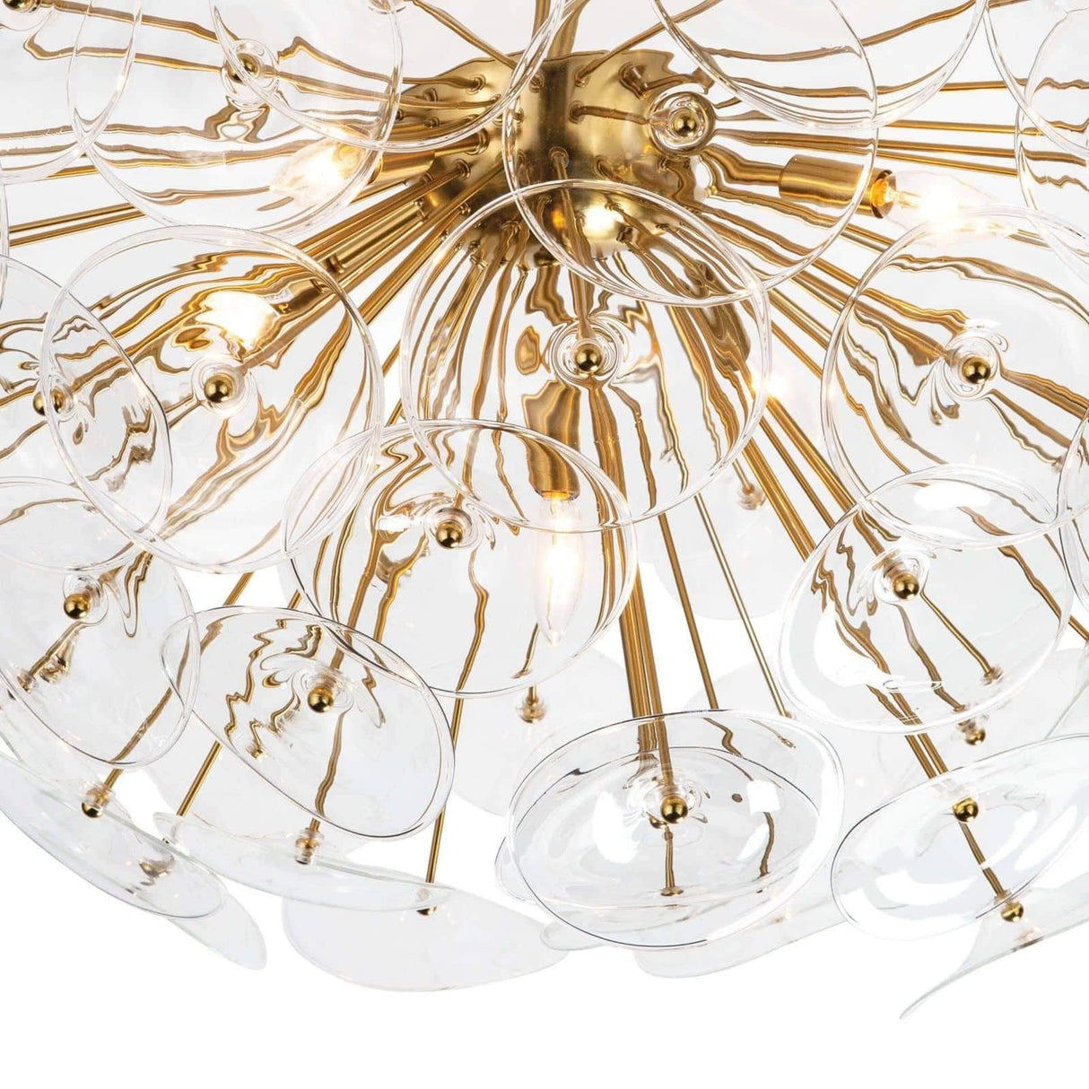 Regina Andrew Poppy Glass Semi Flush Mount Lighting