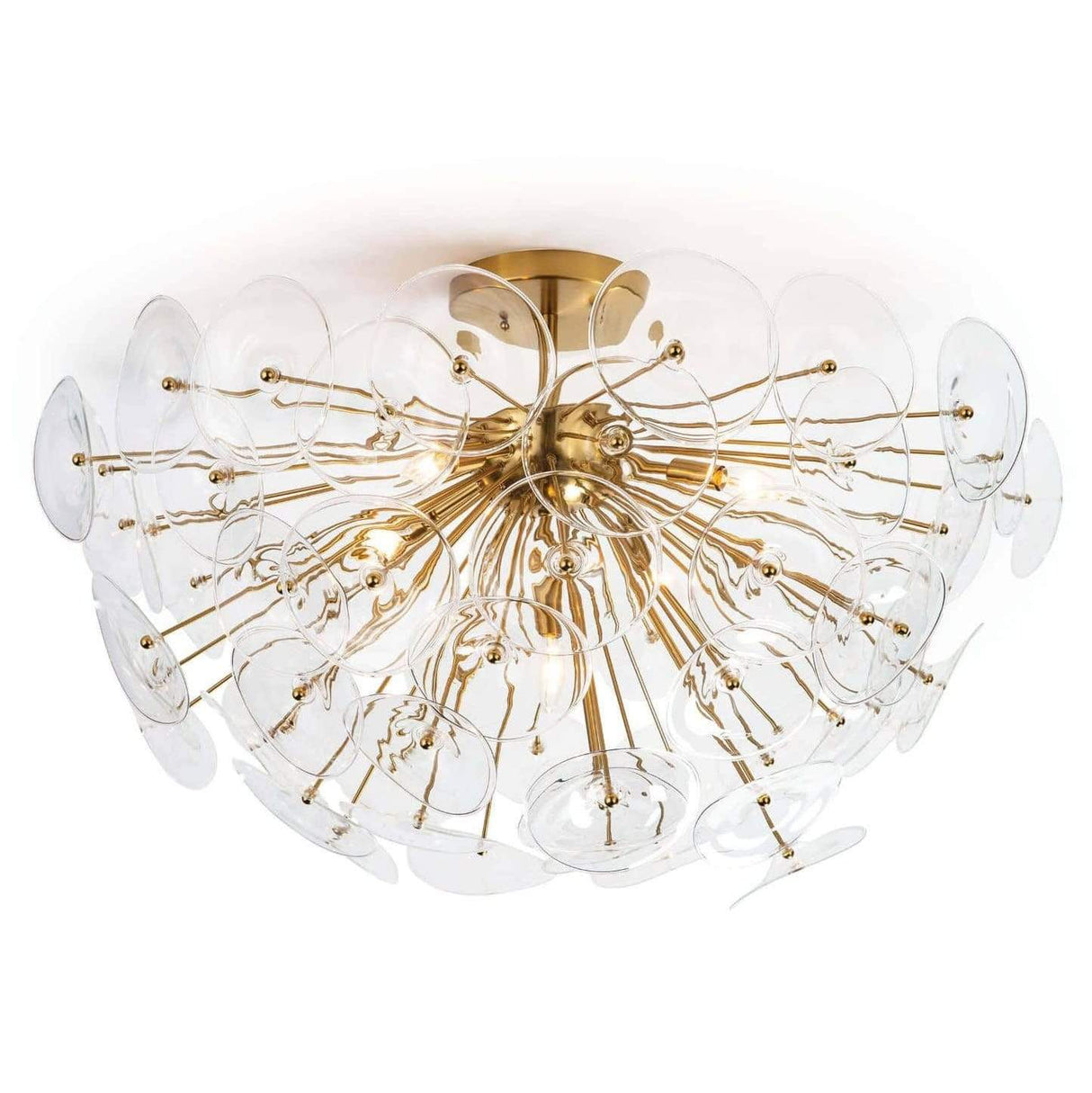 Regina Andrew Poppy Glass Semi Flush Mount Lighting regina-andrew-16-1232CLR 844717094705