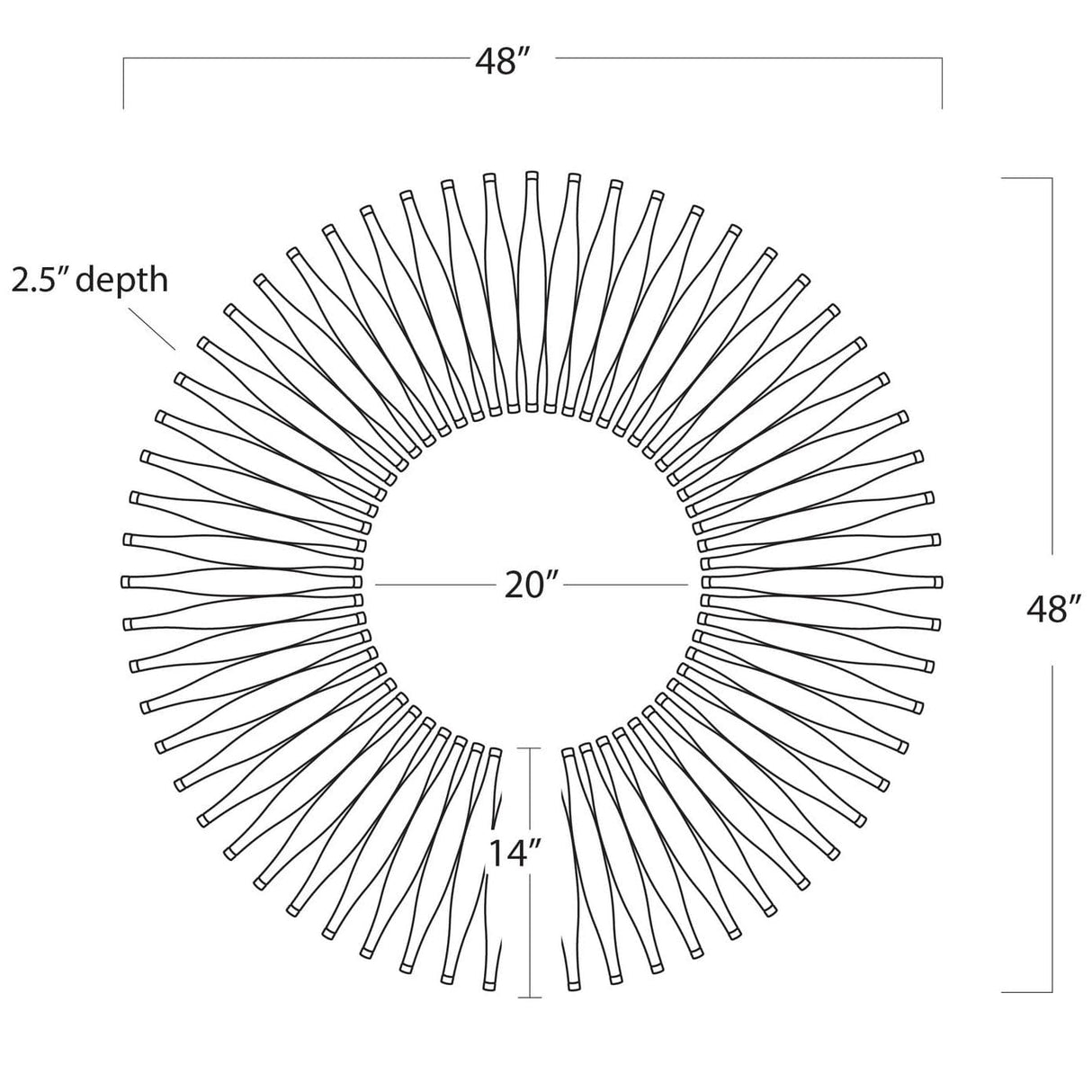 Regina Andrew Rolling Pin Mirror Wall regina-andrew-21-1148NB