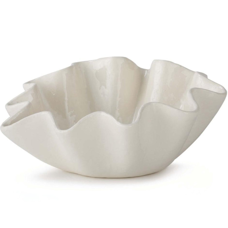 Regina Andrew Ruffle Ceramic Bowl Decor