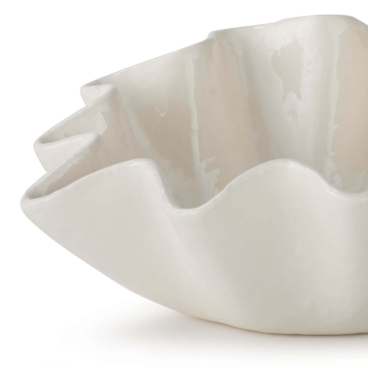 Regina Andrew Ruffle Ceramic Bowl Decor