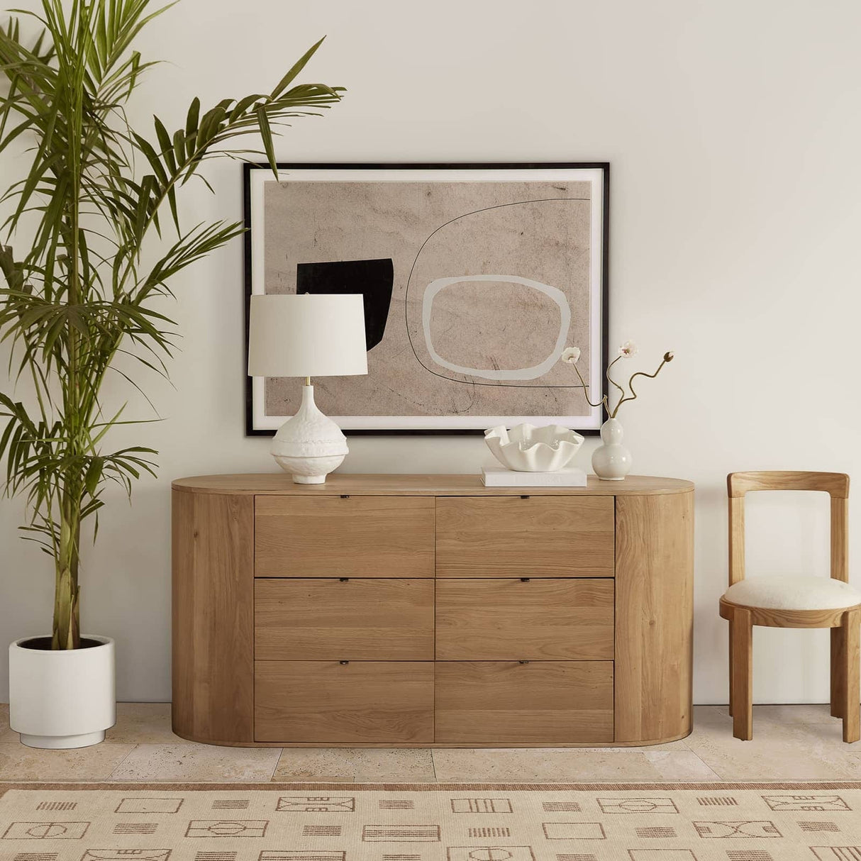 Regina Andrew Ruffle Ceramic Bowl Decor