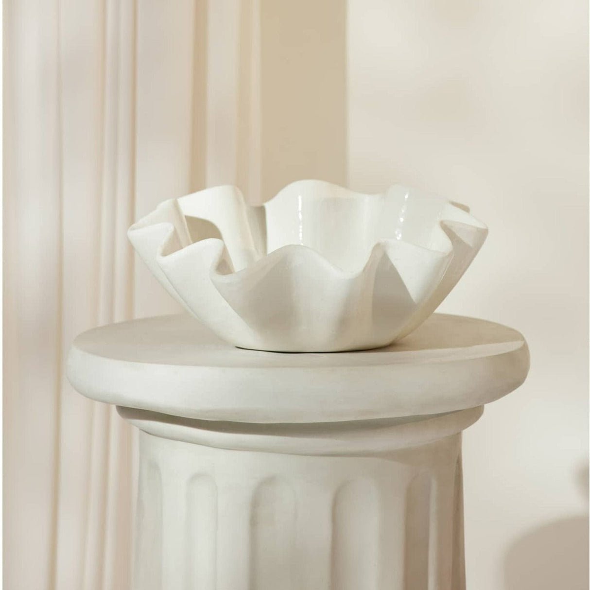 Regina Andrew Ruffle Ceramic Bowl Decor