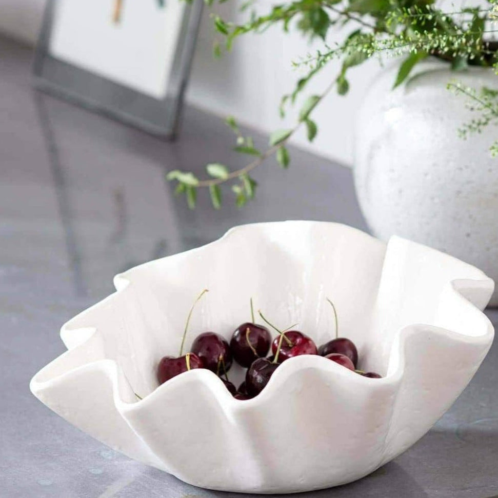 Regina Andrew Ruffle Ceramic Bowl Decor Regina-Andrew-20-1268 844717090820