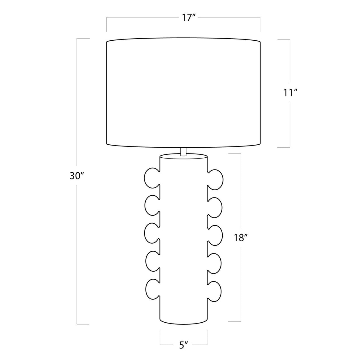 Regina Andrew Sanya Metal Table Lamp Lighting