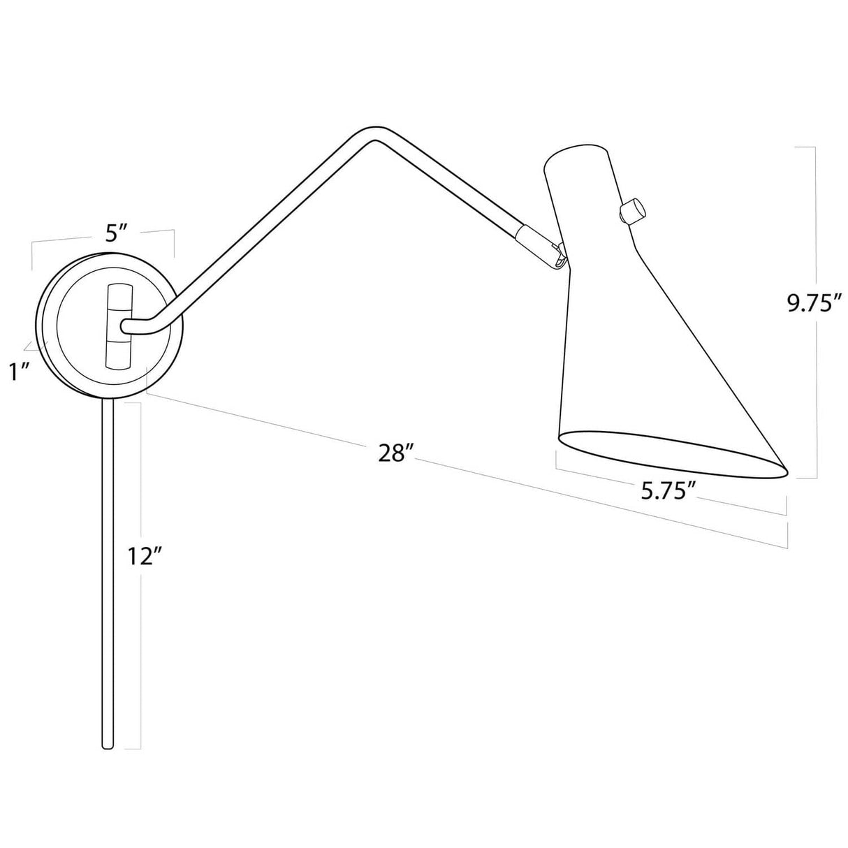 Regina Andrew Spyder Single Arm Sconce Lighting