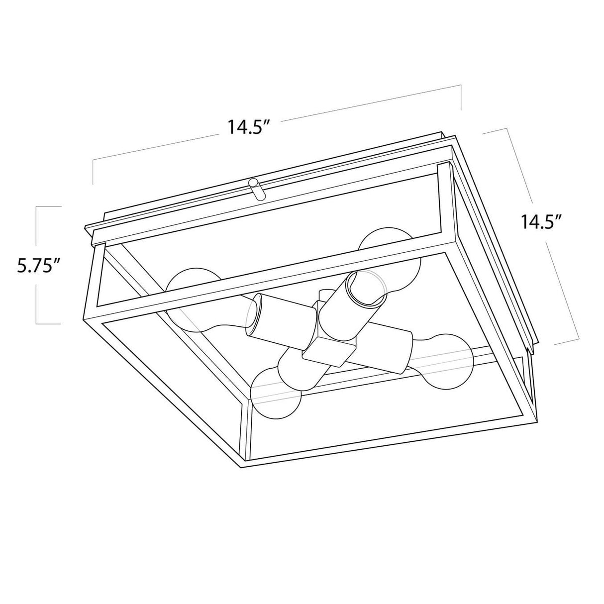 Regina Andrew Sydney Outdoor Flush Mount Lighting regina-andrew-17-1011BLK 844717030598