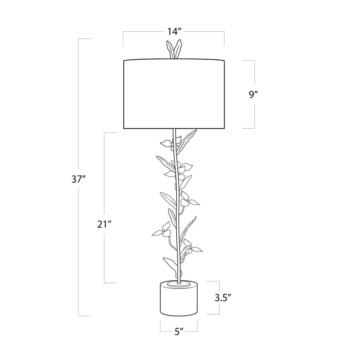 Regina Andrew Trillium Buffet Lamp Lighting regina-andrew-13-1472