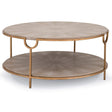 Regina Andrew Vogue Cocktail Table - Ivory Grey/Brass Furniture regina-andrew-30-1039IV 844717020216