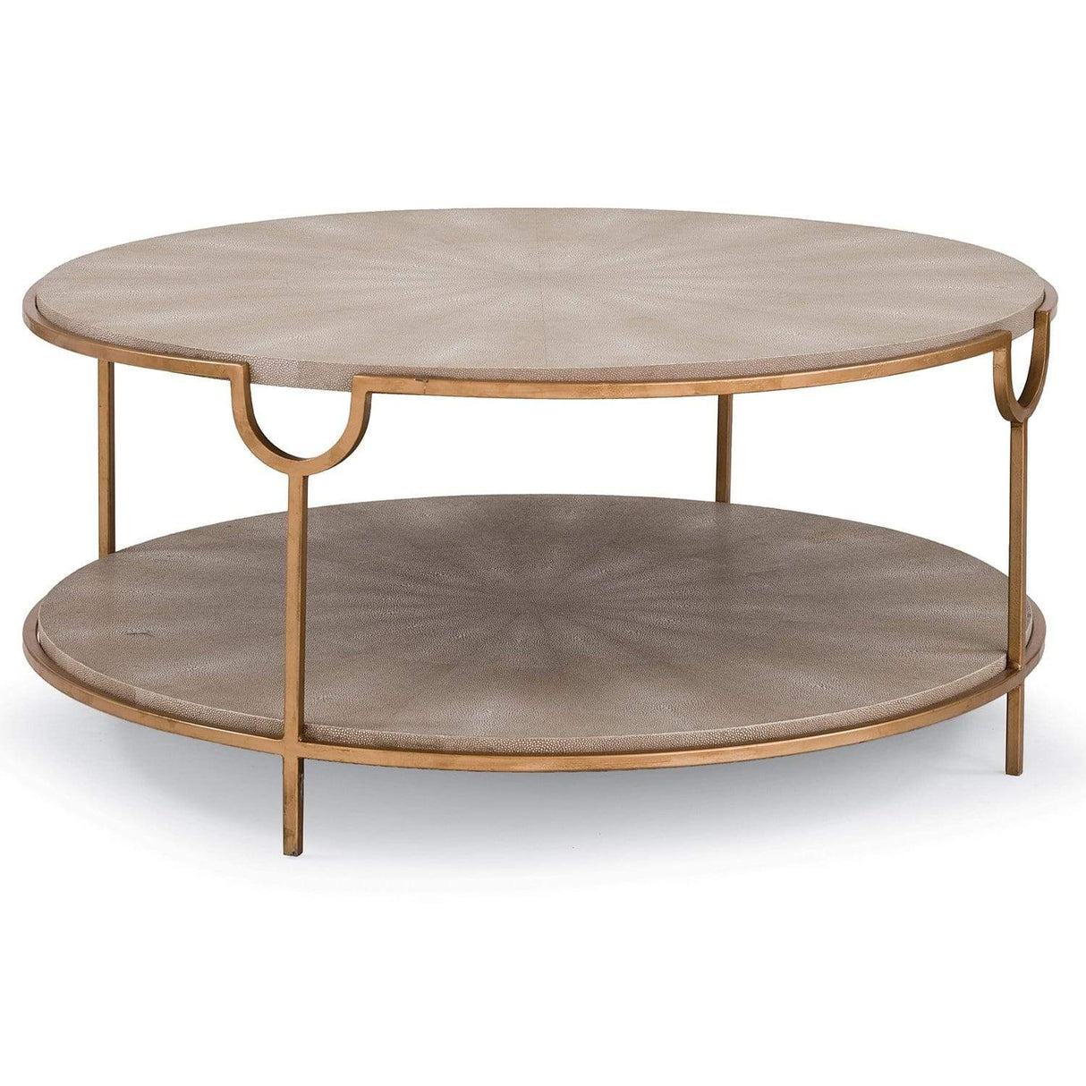 Regina Andrew Vogue Cocktail Table - Ivory Grey/Brass Furniture regina-andrew-30-1039IV 844717020216